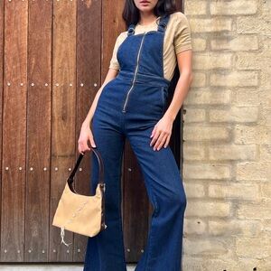 Women's Rollas Blue Denim Overalls